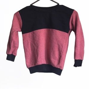 3 FOR $20 3T Boys Salmon & Black Long Sleeve Sweater